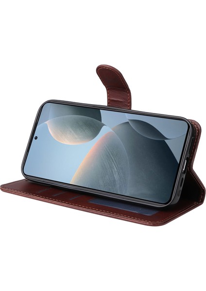 Xiaomi 14T Cüzdan Pu Deri Folyo Flip Telefon Kapağı (Yurt Dışından)