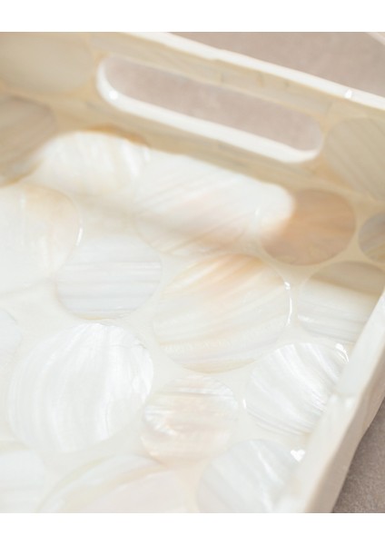 Aurore Dikdörtgen Tepsi - Beyaz fırsatları