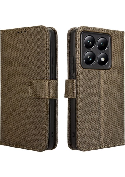 Xiaomi 14T Pro Pu Deri Cüzdan Telefon Kapağı (Yurt Dışından)