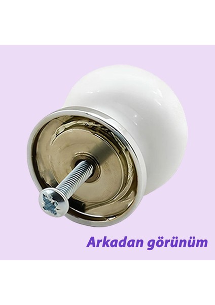 8 Adet Defne Altın Çizgili Beyaz Polimer Düğme Kulp Krom Tablalı Mobilya Mutfak Dolabı Çekmece Kulbu Kulpları indirimleri