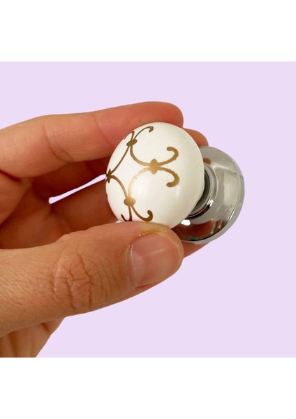 15 Adet Defne Altın Çizgili Beyaz Polimer Düğme Kulp Krom Tablalı Mobilya Mutfak Dolabı Çekmece Kulbu Kulpları modelleri