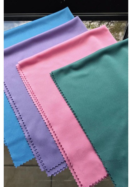 50 Adet Mikrofiber Sihirli Cam Bezi ve Ayna Temizlik Bezi 40X40CM / Nemli Haliyle Sihirli Temizlik