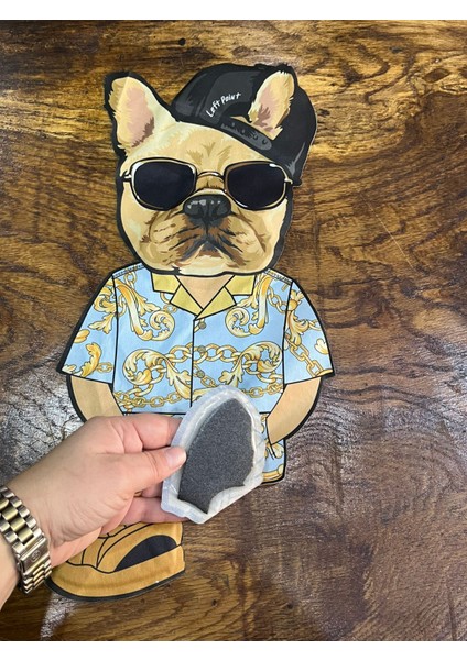 38 x 19 cm 3 Boyutlu Buldog Entel Köpek Arma Tişört Kot Arma Dikiş Aplike fiyatları