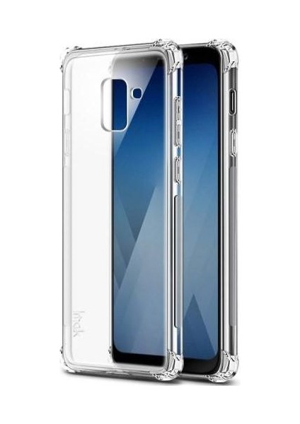 Samsung Galaxy A8 2018 Antişok Koruyucu Şeffaf Sert Silikon Kapak