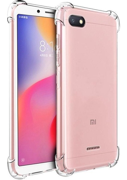 Xiaomi Redmi 6A Antişok Koruyucu Şeffaf Sert Silikon Kapak