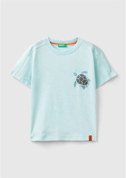 Unıted Colors Of Benetton Erkek Bebek Tshirt 3BR4G10EL