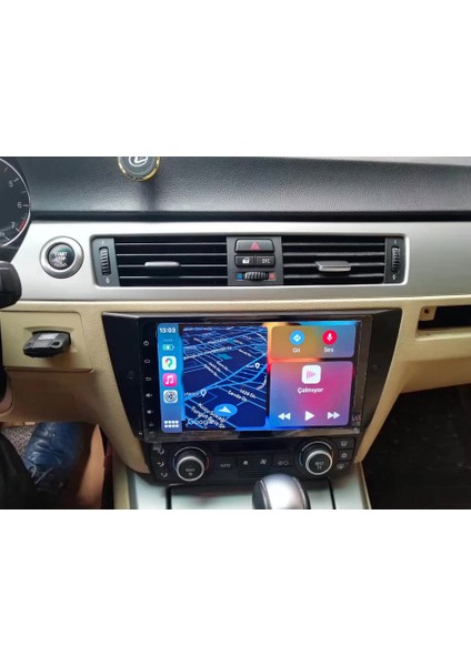 BMW 3 Serisi (2006-2011)Android Sürüm 13 Kablosuz Carplay Navigasyon Multimedya 9 Inç Ekran Navigasyon Cihazı 4G Ram 64GB Hafıza modelleri