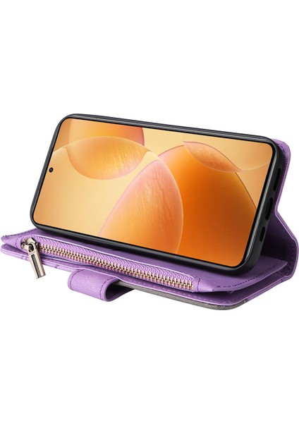 Xiaomi 14T Pro Fermuar Cüzdan Deri Telefon Kılıfı Standı (Yurt Dışından) fırsatları