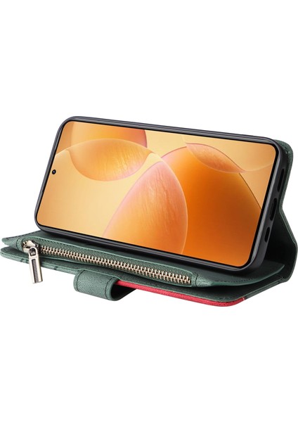Xiaomi 14T Pro Fermuar Cüzdan Deri Telefon Kılıfı Standı (Yurt Dışından) fırsatları