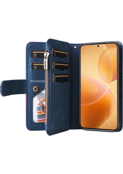 Xiaomi 14T Pro Fermuar Cüzdan Deri Telefon Kılıfı Standı (Yurt Dışından) modelleri