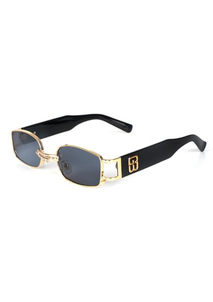 Vintage Tasarım Altın Detaylı Güneş Gözlüğü