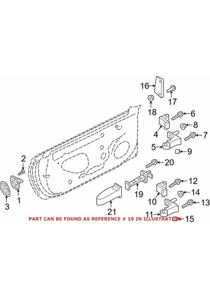 Bsg Kapı Menteşesi Ön Sag/Sol Aynı Adet Vw A5 Bm 15- (Oem No: 8W6837249)