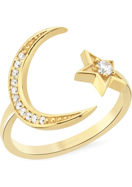 Altın Ayyıldızlı Yüzük