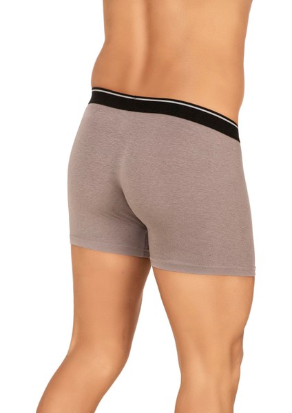 Erkek Modal Pamuklu Boxer Şort | Gri K11256