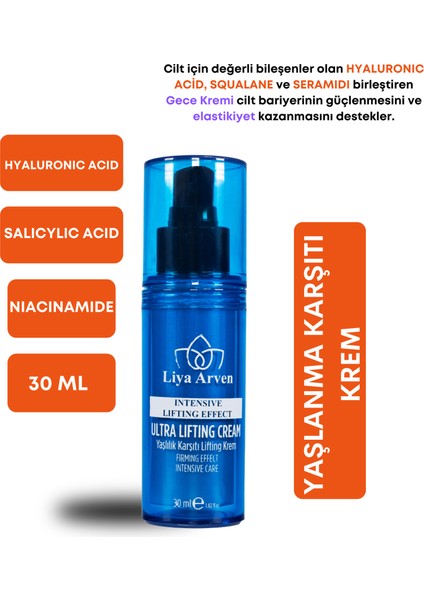 Liya Arven Kırışık Önleyici Niacinamide Lifting Krem - 30 ml