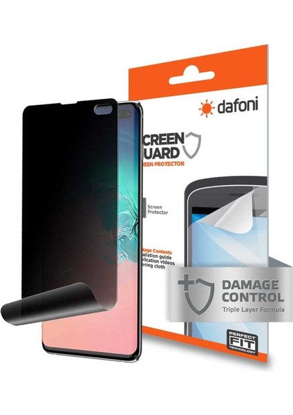 Samsung Galaxy S10 Privacy Curve Darbe Emici Ekran Koruyucu Film