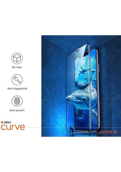 Samsung Galaxy S8 Tempered Glass Premium Curve Siyah Cam Ekran Koruyucu