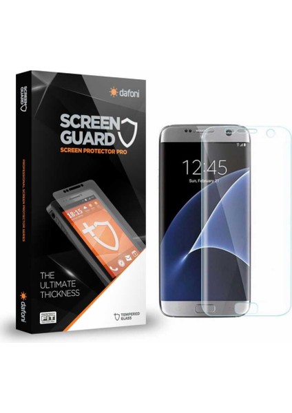 Samsung Galaxy S7 Edge Tempered Glass Premium Şeffaf Curve Cam Ekran Koruyucu