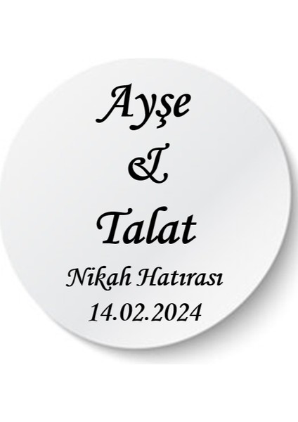 Söz, Nişan, Kına, Düğün, Mevlüt, Sünnet, Okul, Nikah Şekeri Isim Etiketi, Beyaz Yapışkanlı Kağıt, Sticker, Kişiye Özel
