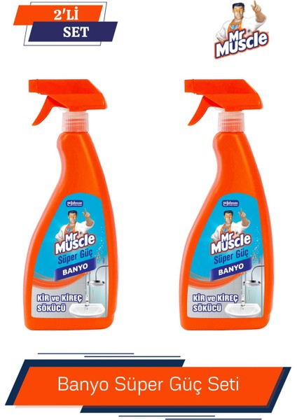 Mr. Muscle Süper Güç Banyo 750 ml 2'li Set