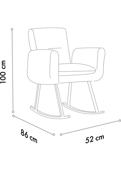 Kono TV / Dinlenme / Baba / Emzirme Koltuğu Sallanan Sandalye - Gri