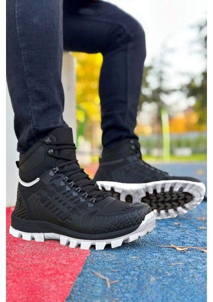 Siyah Beyaz Su Geçirmez Outdoor Trekking Bot