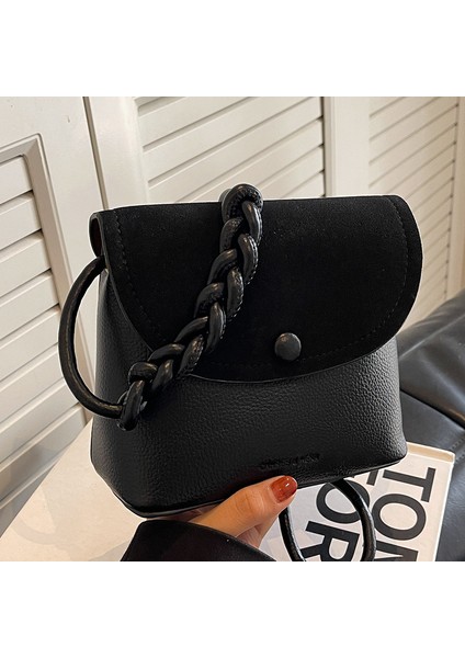 Yeni Crossbody Kova Çanta Retro Küçük Omuz Çantası (Yurt Dışından) modelleri