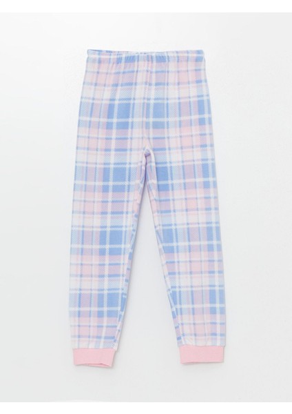 Lcw Kidsı Beli Lastikli Ekose Polar Kız Çocuk Pijama Alt