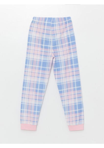 Lcw Kidsı Beli Lastikli Ekose Polar Kız Çocuk Pijama Alt