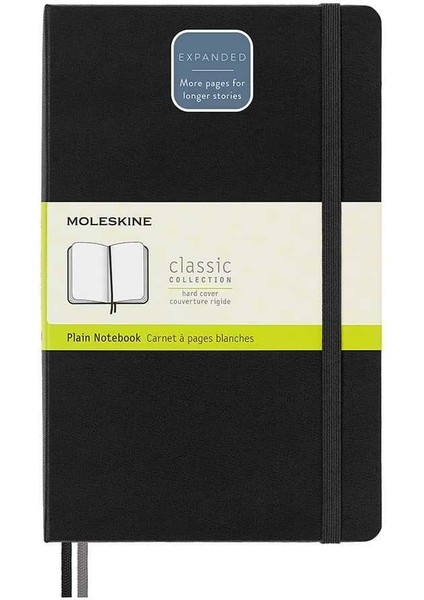 Lg Sert Kapak Çizgisiz Defter L Boy 13X21 cm 400 Sayfa Siyah