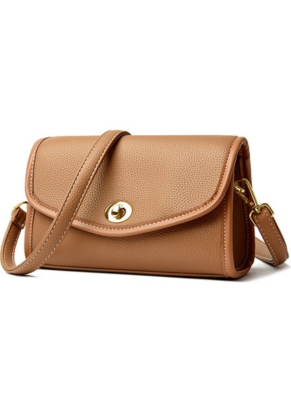 Basit Banliyö Crossbody Çanta Yumuşak Deri Omuz Çantası (Yurt Dışından)