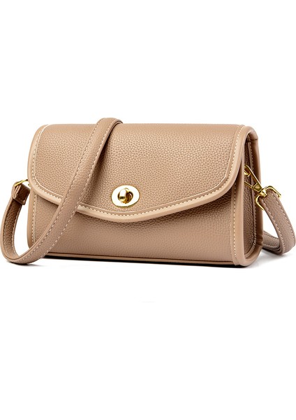Basit Banliyö Crossbody Çanta Yumuşak Deri Omuz Çantası (Yurt Dışından)
