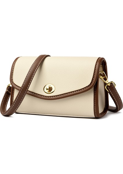 Basit Banliyö Crossbody Çanta Yumuşak Deri Omuz Çantası (Yurt Dışından)