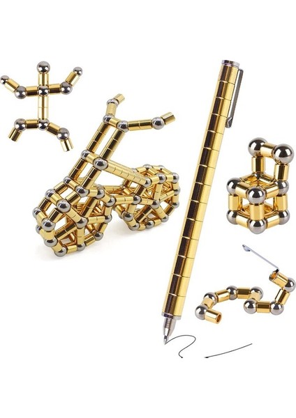 Kiddozone Toy Çoklufonksiyonlu Balo Noktası Stili Metal Kalemi Magnetik Kalemi Neodymium Manyetik Mıknatıs Toplar Bina Blok Bilye Bulmaca Sıkıştırma Toplam Oyuncular (Yurt Dışından)