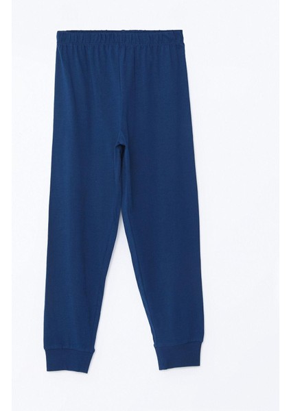 Lc Waıkıkı Baskılı Bisiklet Yaka Erkek Çocuk Pijama Takımı