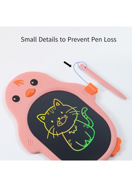 PEACH23 LCD Yazma Tableti Doodle Kurulu, 8.5 Inç Şeffaf Ekran Tablet Yazma Pedi Taşınabilir, Erkek Kız Hediyeler Eğitici Öğrenme Oyuncaklar 3 4 5 6 7 8 Yaş Eski Çocuklar Için (Pembe) (Yurt Dışından)