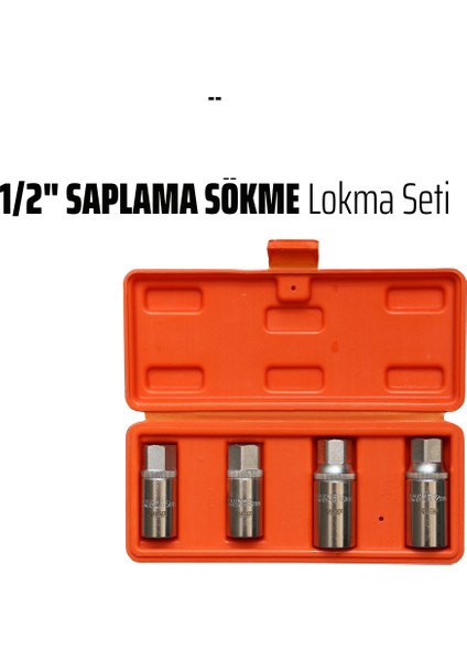 Saplama Sökme Lokması Seti Takımı 1/2 4 Parça