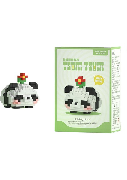 Ulusal Hazine Dev Panda Huahua Menglan Guolai Çizgi Film Bebeği Yapı Taşları Eğitici Montaj Oyuncak (Yurt Dışından)