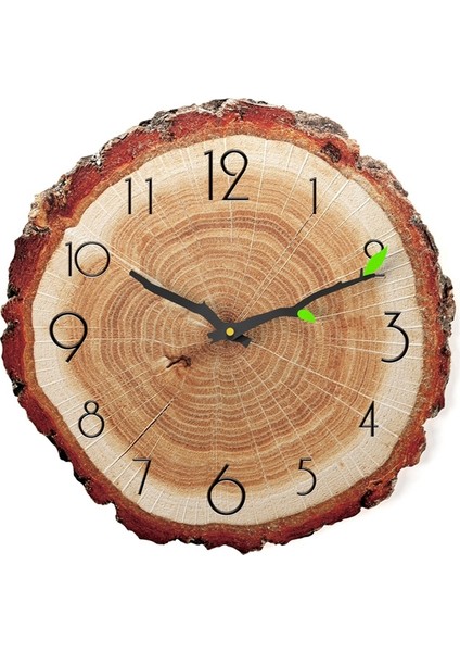 Yıllık Halkalı Ahşap Tahıl Saat MW021-12 Çok Renkli (Yurt Dışından)