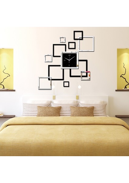 Akrilik Dıy Ayna Duvar Saati Çok Renkli (Yurt Dışından) fırsatları