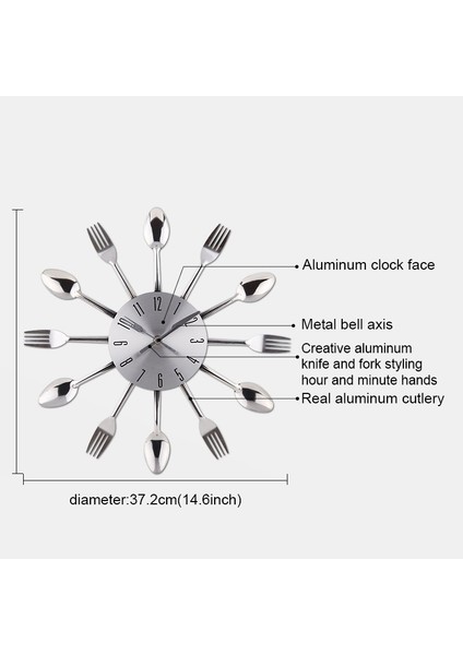 Oturma Odası ve Çatal Kuvars Duvar Saati Çok Renkli (Yurt Dışından) fırsatları