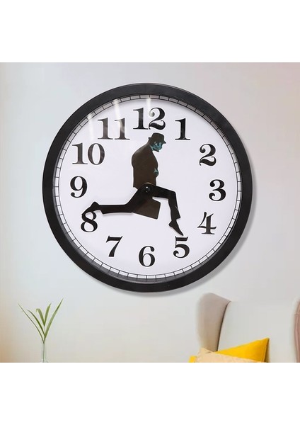 Işadamı Evrak Çantası Sessiz Duvar Saati Siyah (Yurt Dışından)
