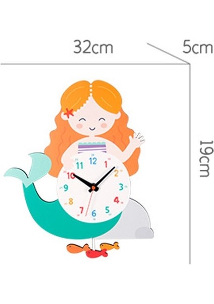 Karikatür Sarsıntı Duvar Saati Çocuk Odası Dekorasyon Duvar Saati Siyah (Yurt Dışından) fırsatları