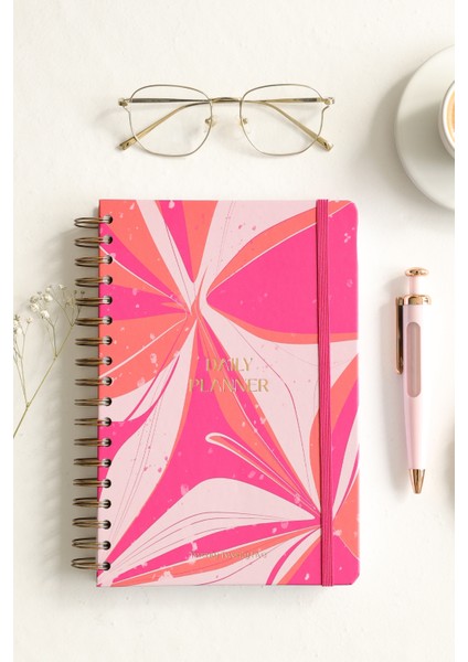 Matt Notebook 2025 Yılı Günlük Spiralli Ajanda 16X24 cm - 12 Aylık