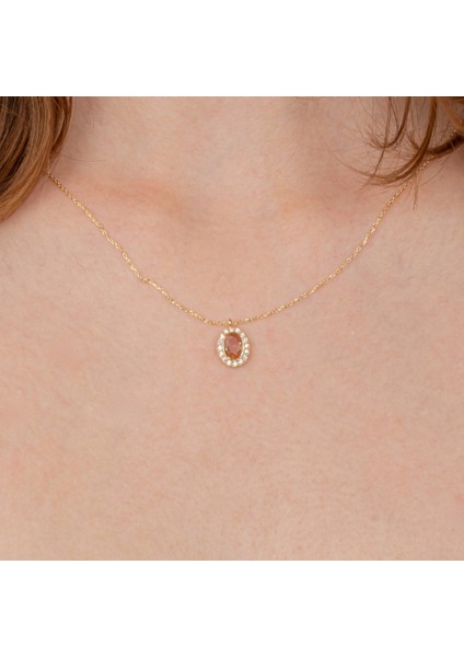 Gümüş Kolye - Gümüş Koyle - Zultanit Oval Taşlı 925 Ayar Gümüş Kolye modelleri