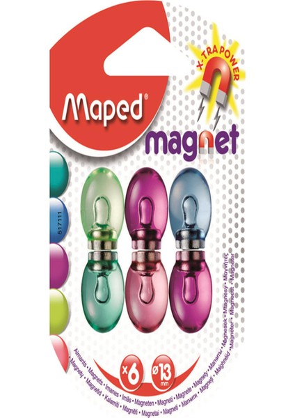 Maped 517111 Fancy Mıknatıs 6lı