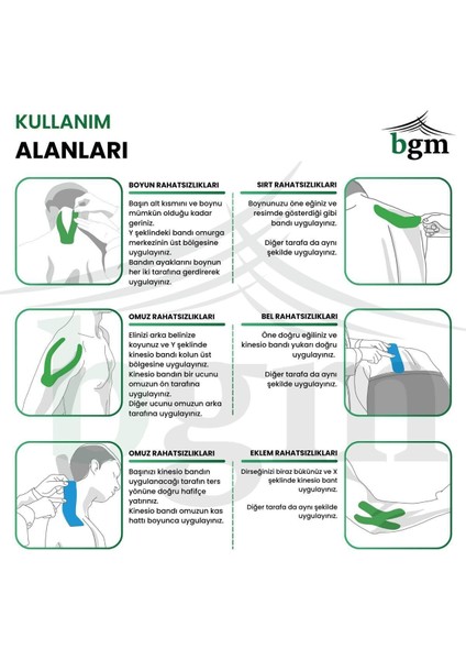 Agrı Bandı Sarı-Kırmızı Takım Paketi Kinesio Tape 4,5 Metre x 5cm