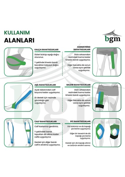 Agrı Bandı Sarı-Kırmızı Takım Paketi Kinesio Tape 4,5 Metre x 5cm