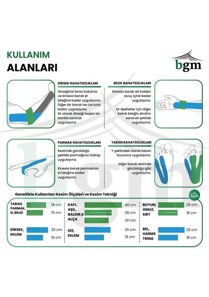 Agrı Bandı Sarı-Kırmızı Takım Paketi Kinesio Tape 4,5 Metre x 5cm