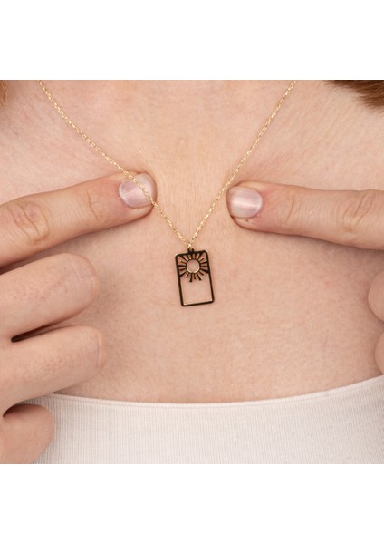 Gümüş Kolye - Güneş 925 Ayar Gümüş Kolye modelleri